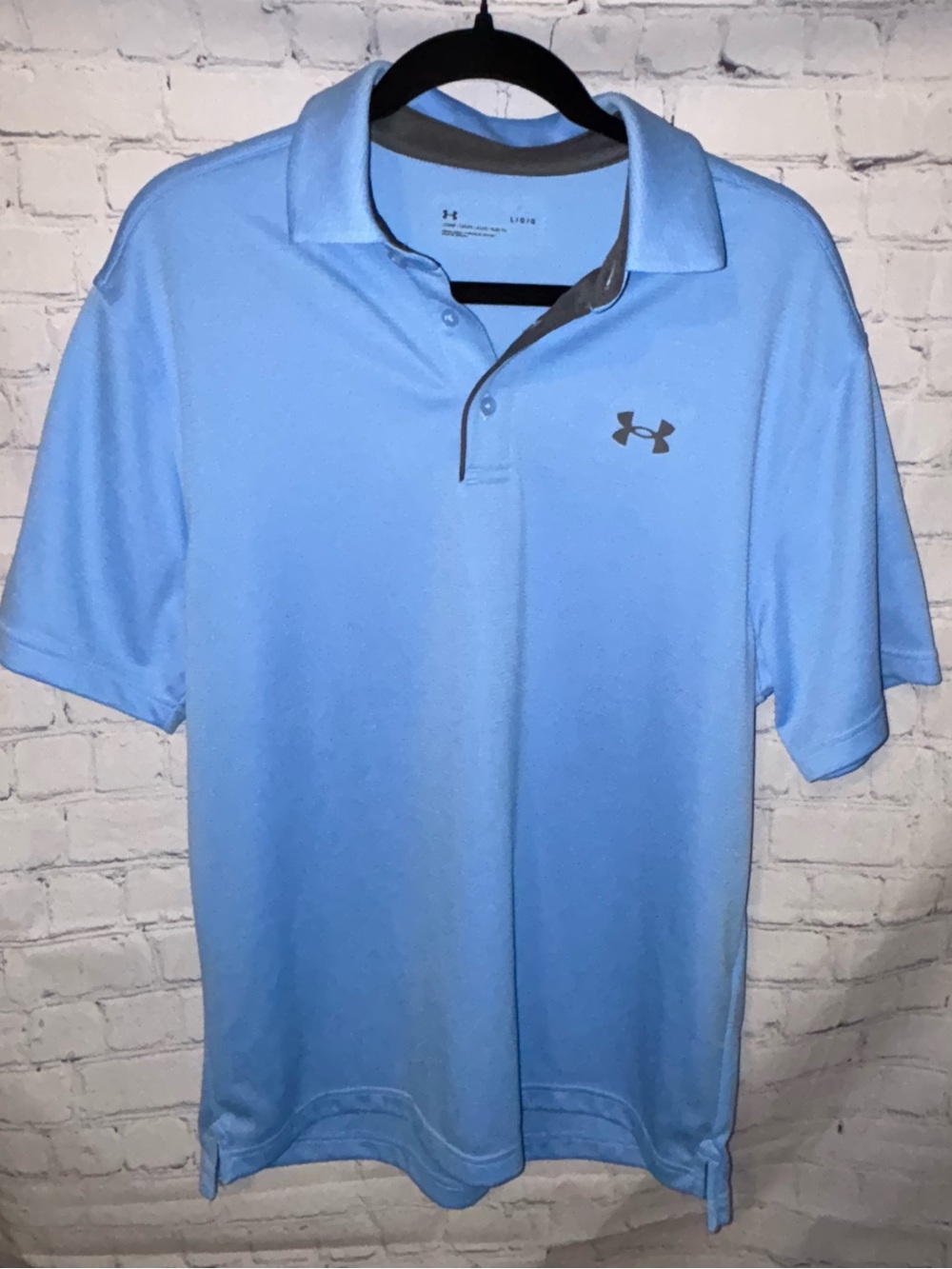Under Armour Men’s Sky Blue Performance Polo NWOT Sz L